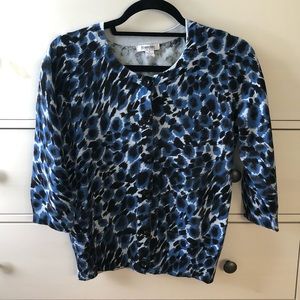 Hampshire Studio Leopard Print Cardigan